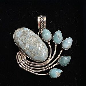 Larimar Multi-Stone Pendant